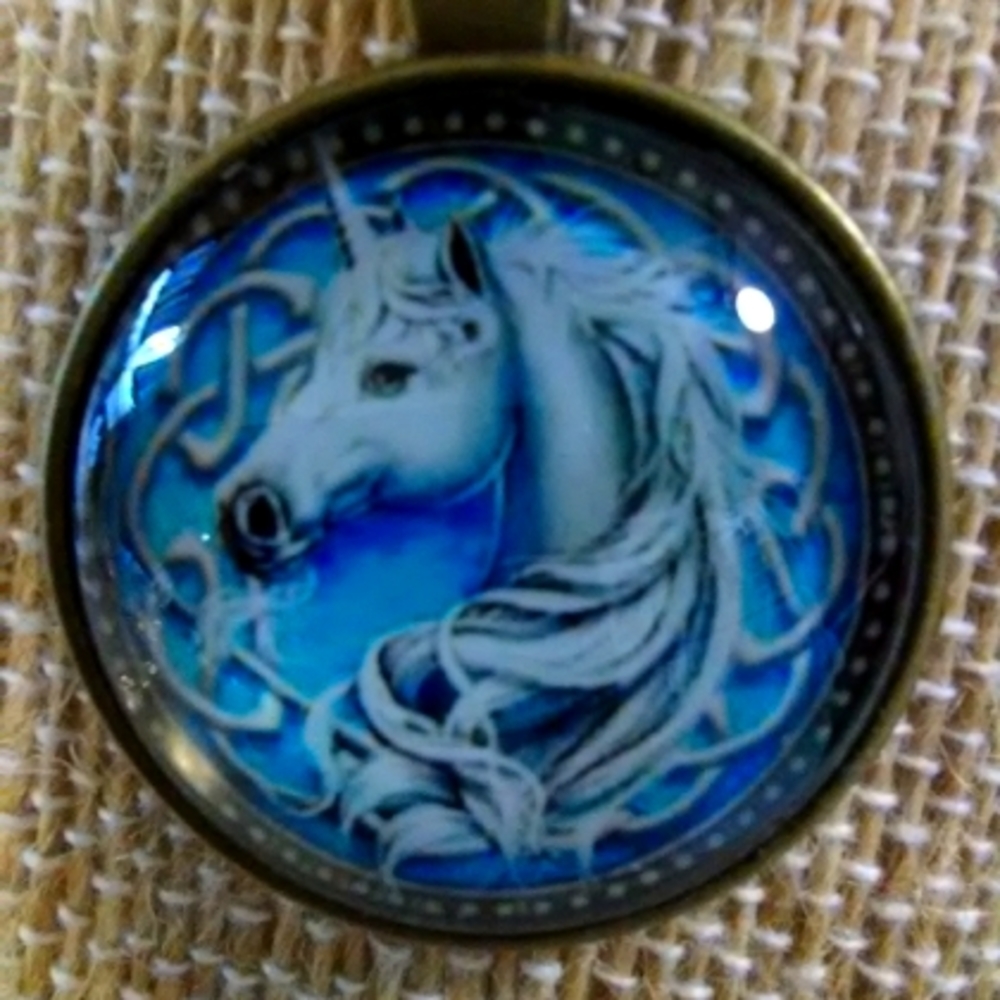 Unicorn Cabochon Necklace